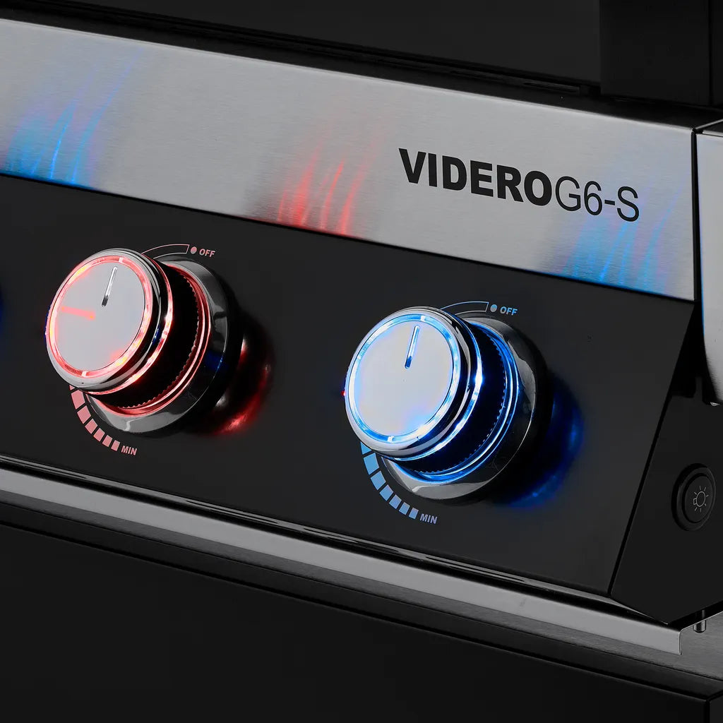 Barbecue à gaz Rösle VIDERO G6-S Vario+ – Station barbecue haut de gamme en noir