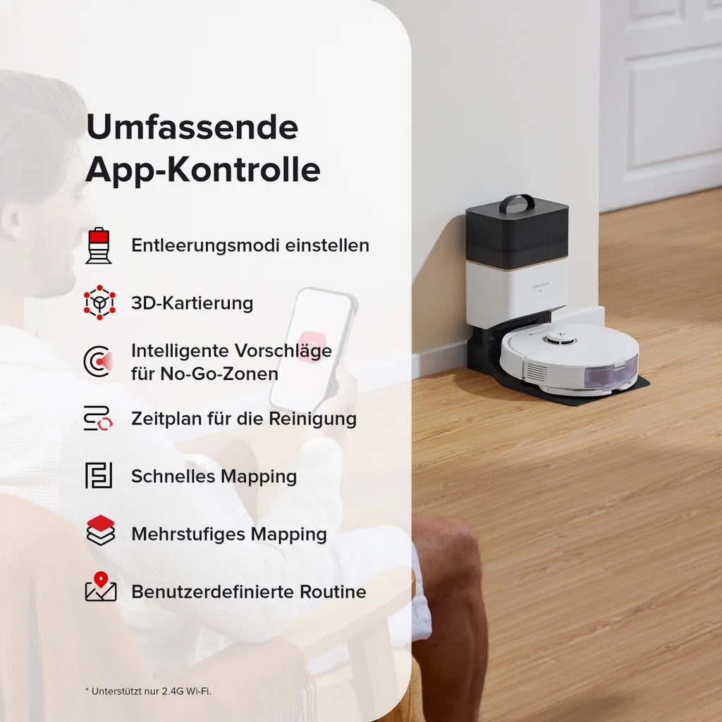 Roborock Q8 Max+ mit LiDAR & 5500Pa – inkl. Absaugstation