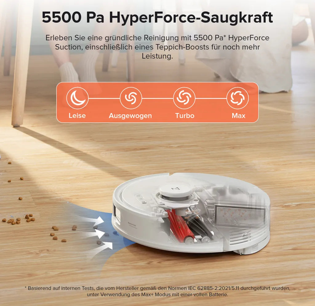Roborock Q8 Max+ mit LiDAR & 5500Pa – inkl. Absaugstation