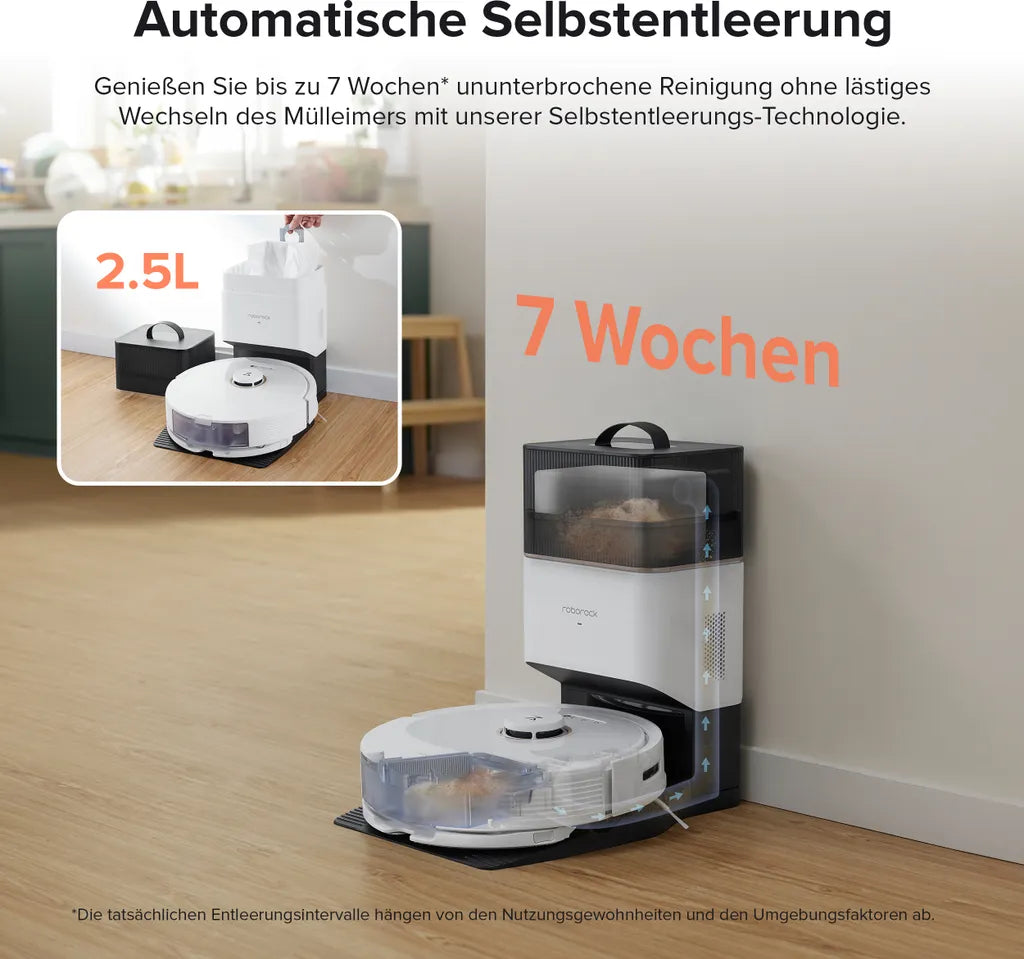 Roborock Q8 Max+ mit LiDAR & 5500Pa – inkl. Absaugstation