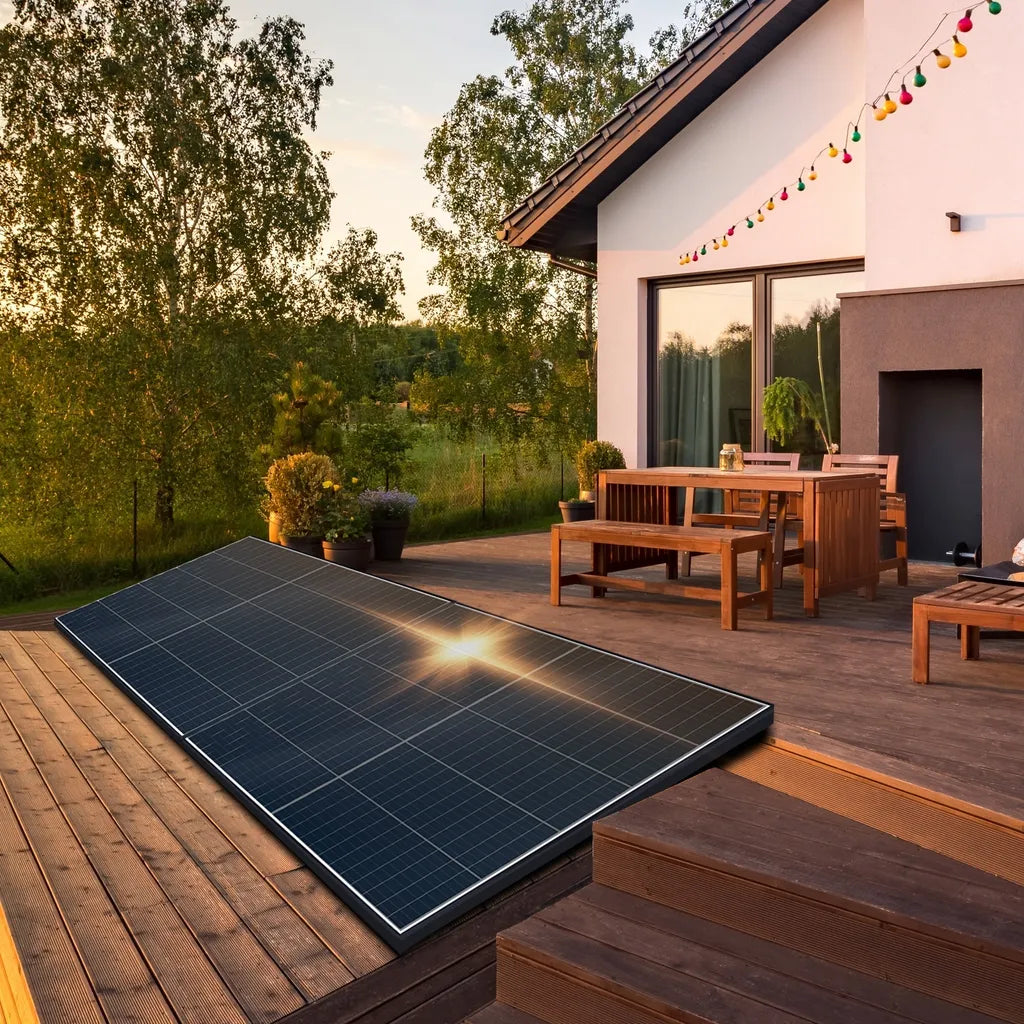 SUNNIVA® Balkonkraftwerk 800W Bifacial Full Black Solarset