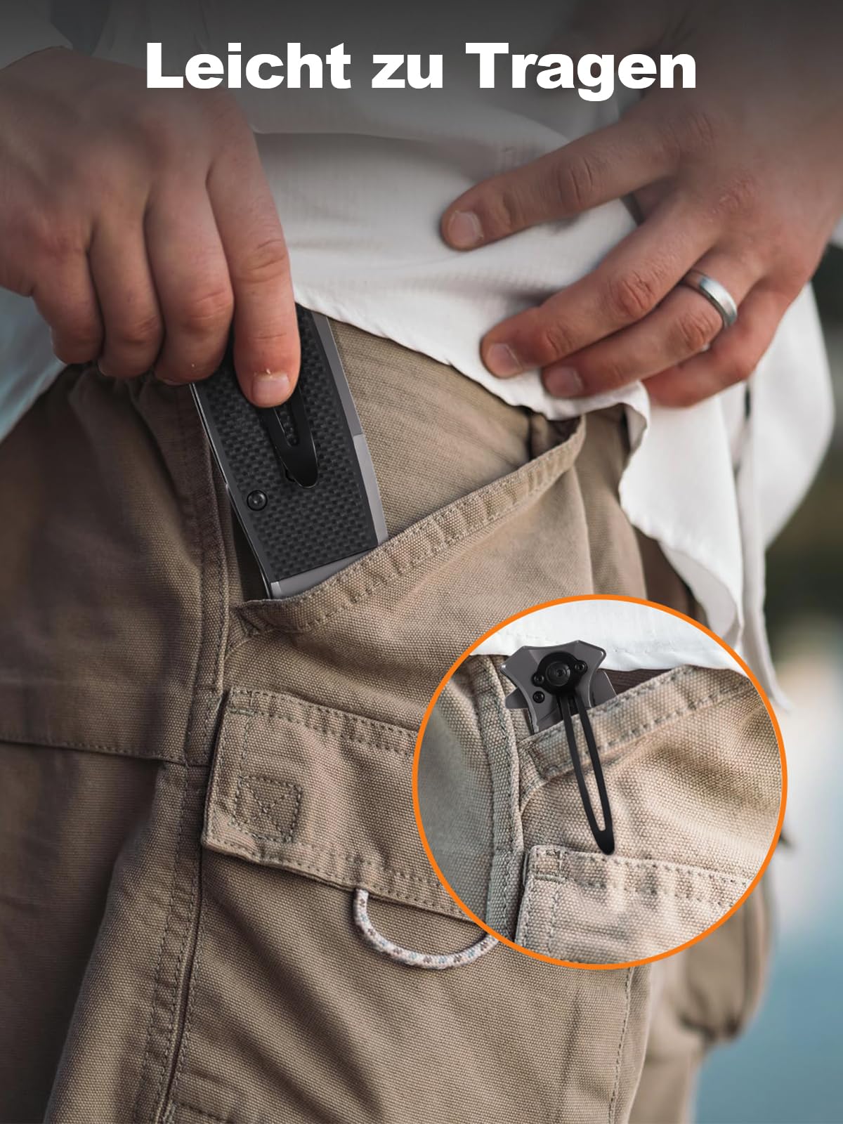 Couteau de poche pliant Rolgno avec brise-vitre