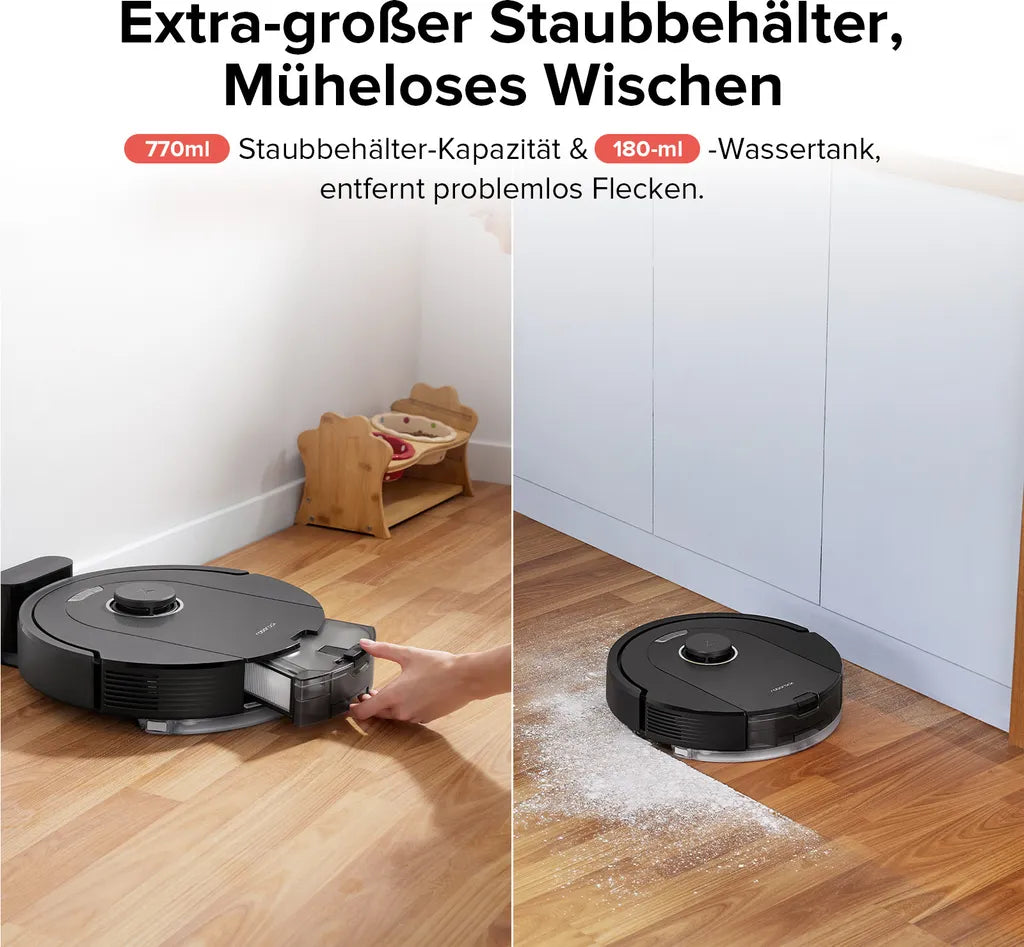 Roborock Q5 Pro+ Robot Vacuum with RockDock Plus Auto-Empty Station