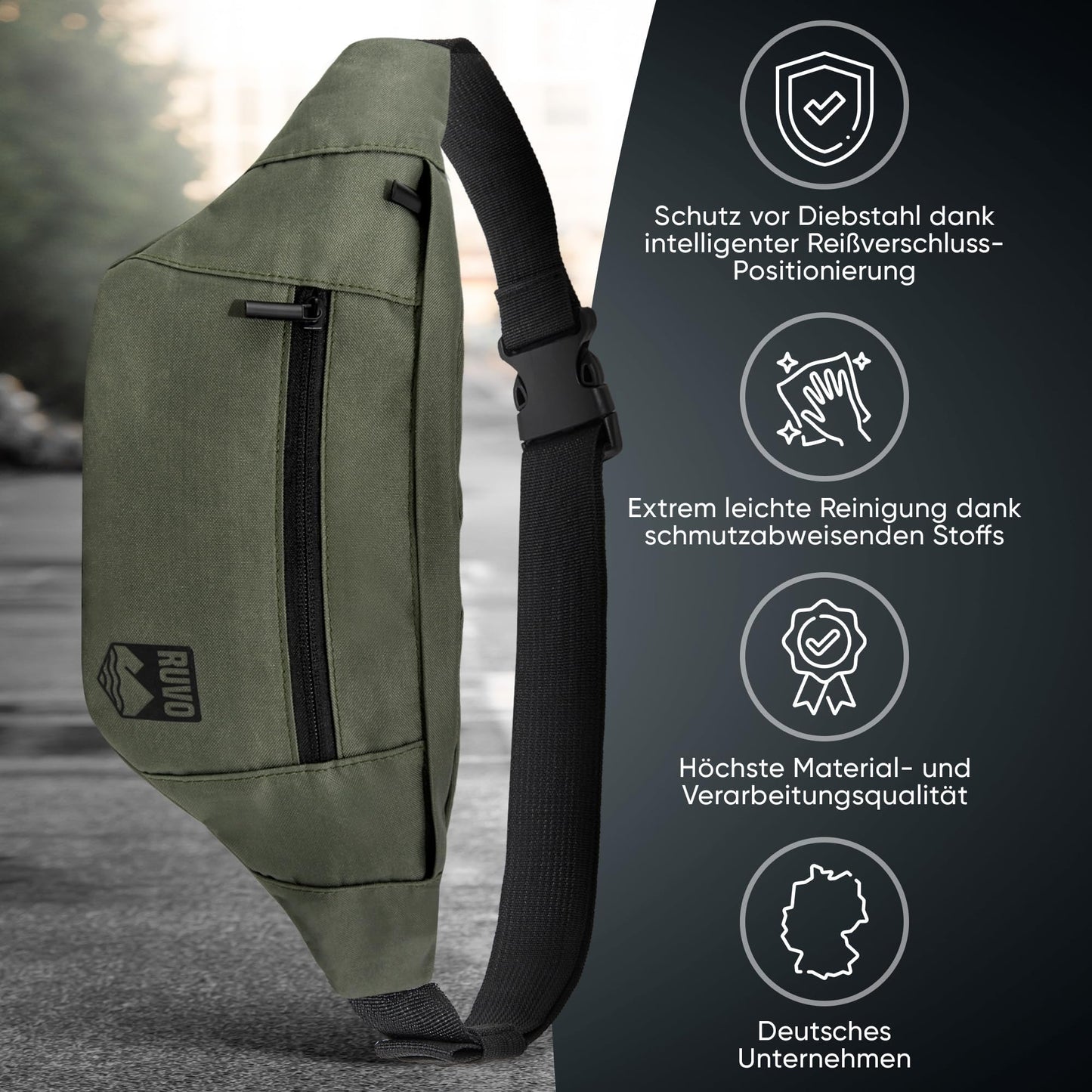 Sac ceinture RUVO pour hommes et femmes