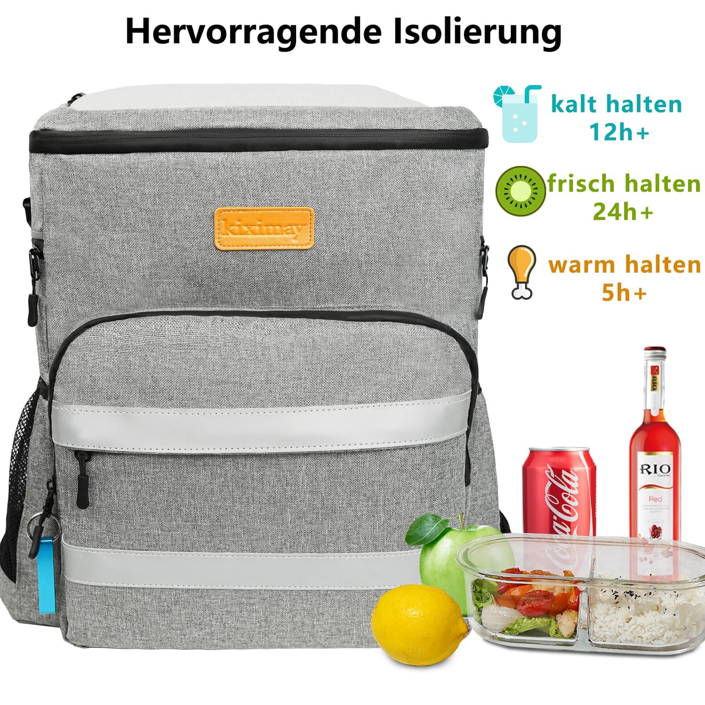 Sac à dos isotherme Kiximay 30 L - Sac isotherme haut de gamme pour vos déplacements