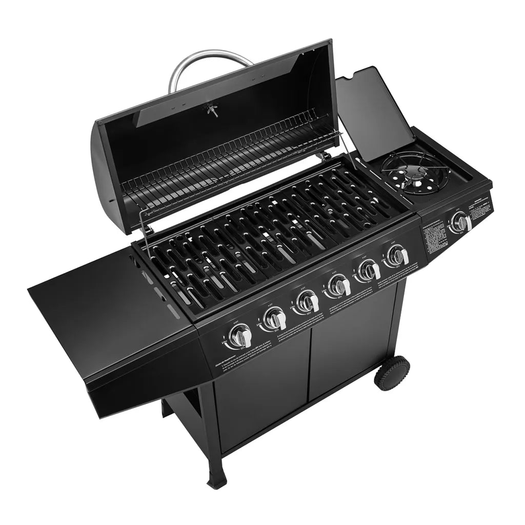 TAINO BASIC 6+1 Gasgrill Edelstahl-Brenner, Seitenbrenner, BBQ