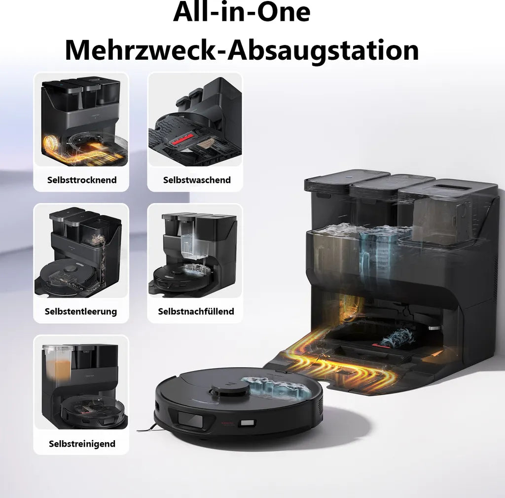 Roborock S7 Max Ultra Staubsauger Roboter 5500Pa, App-Steuerung