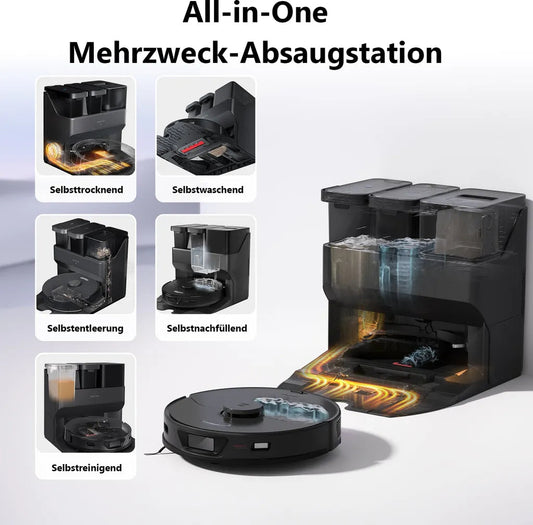 Roborock S7 Max Ultra Staubsauger Roboter 5500Pa, App-Steuerung Roborock