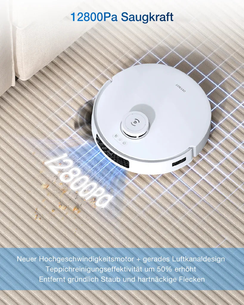 ECOVACS DEEBOT T30C PRO Omni Saugroboter 12.800Pa, weiß