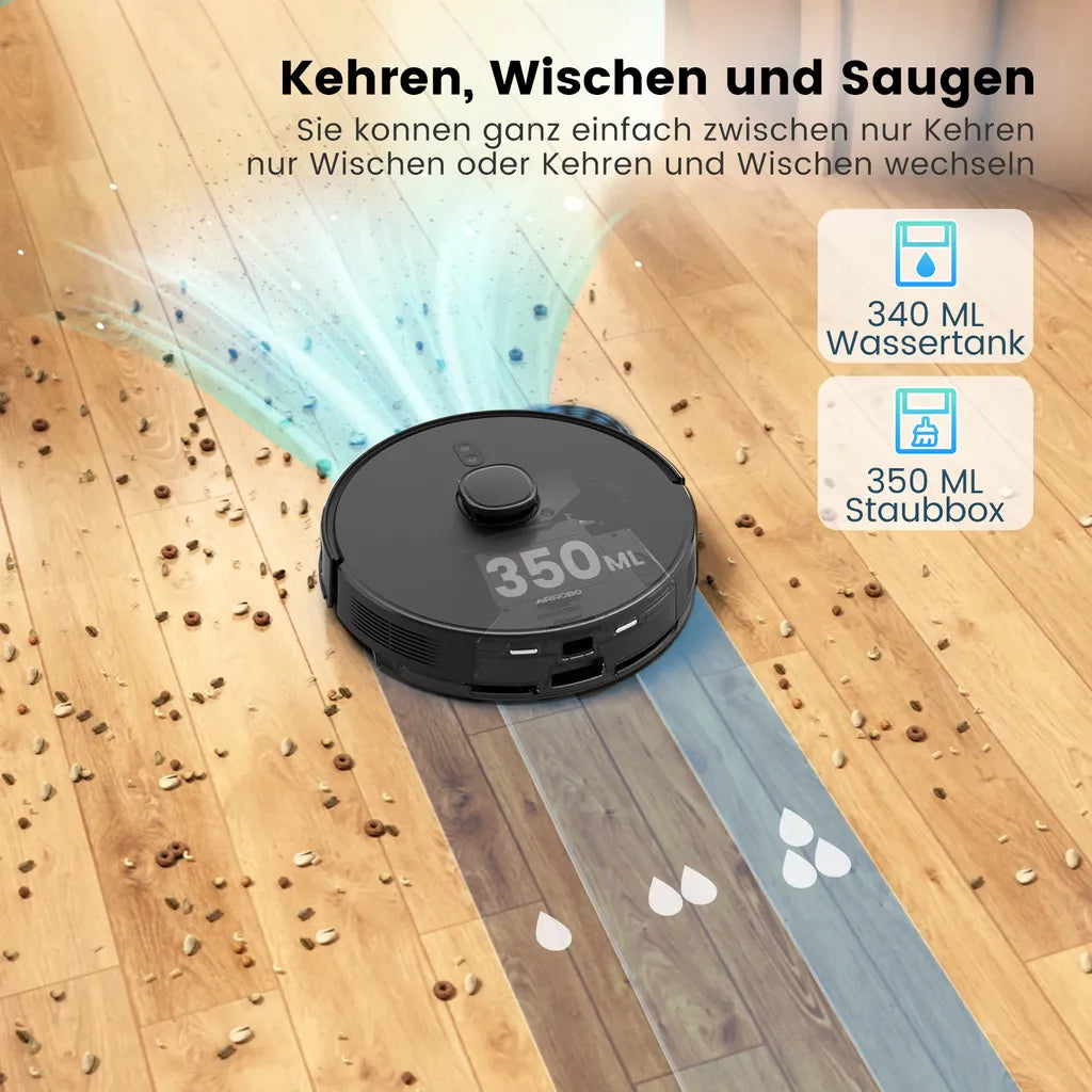 AIRROBO T20+ Saugroboter mit Wischfunktion, selbstentleerend & WLAN