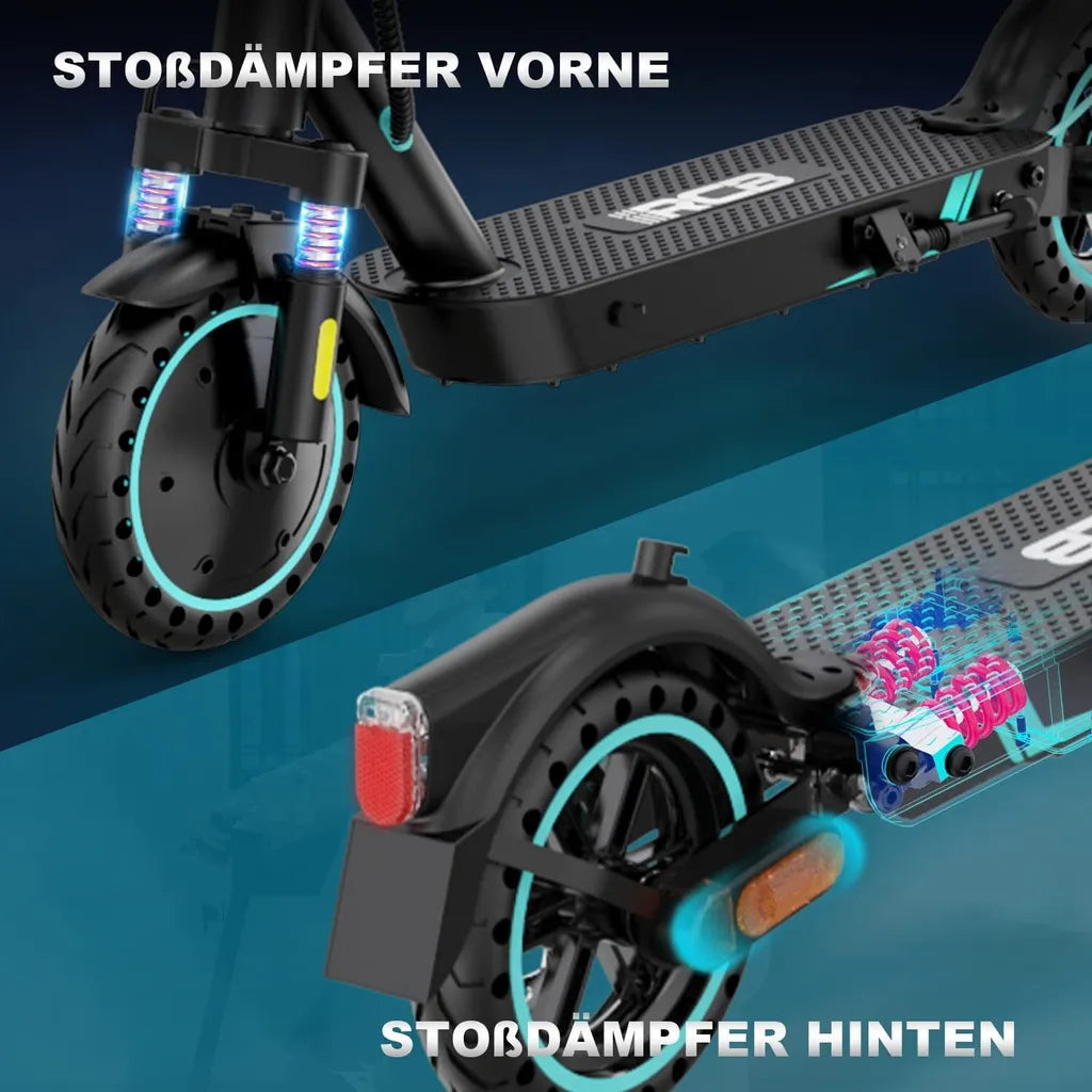 RCB TECH Elektro Scooter mit ABE, Komfort Stoßdämpfung, App