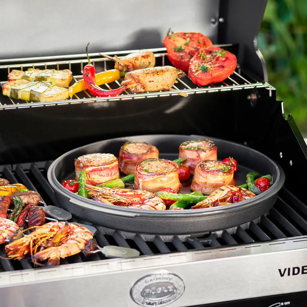 Barbecue à gaz Rösle VIDERO G6-S Vario+ – Station barbecue haut de gamme en noir