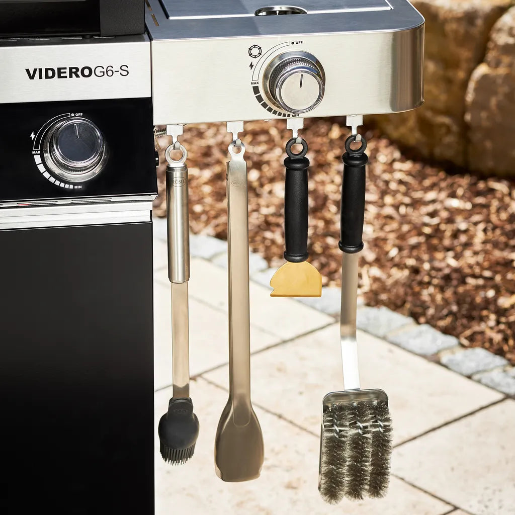 Barbecue à gaz Rösle VIDERO G6-S Vario+ – Station barbecue haut de gamme en noir