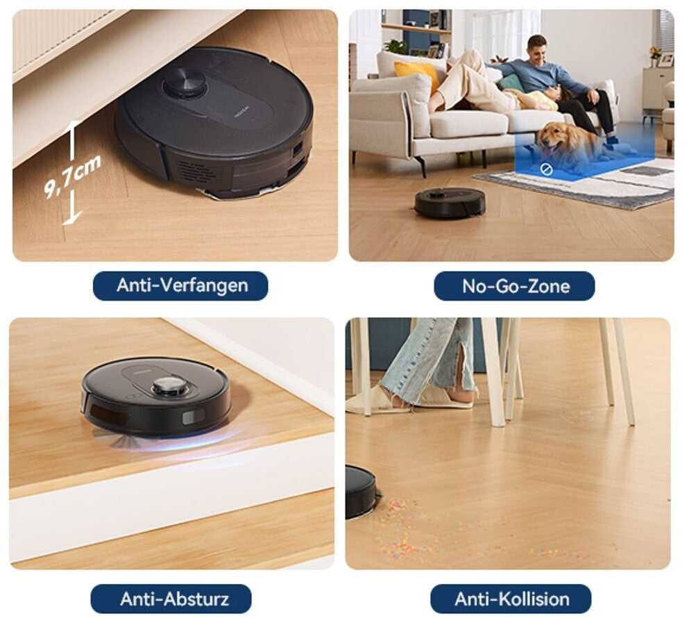 Proscenic Q8 Max Saugroboter mit Selbstentleerung - 7 Wochen freihändig Proscenic