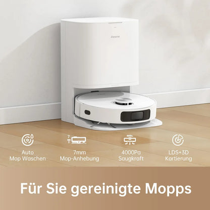 Dreame L10 Prime Staubsauger Roboter, LDS-Navigation, 4000 Pa