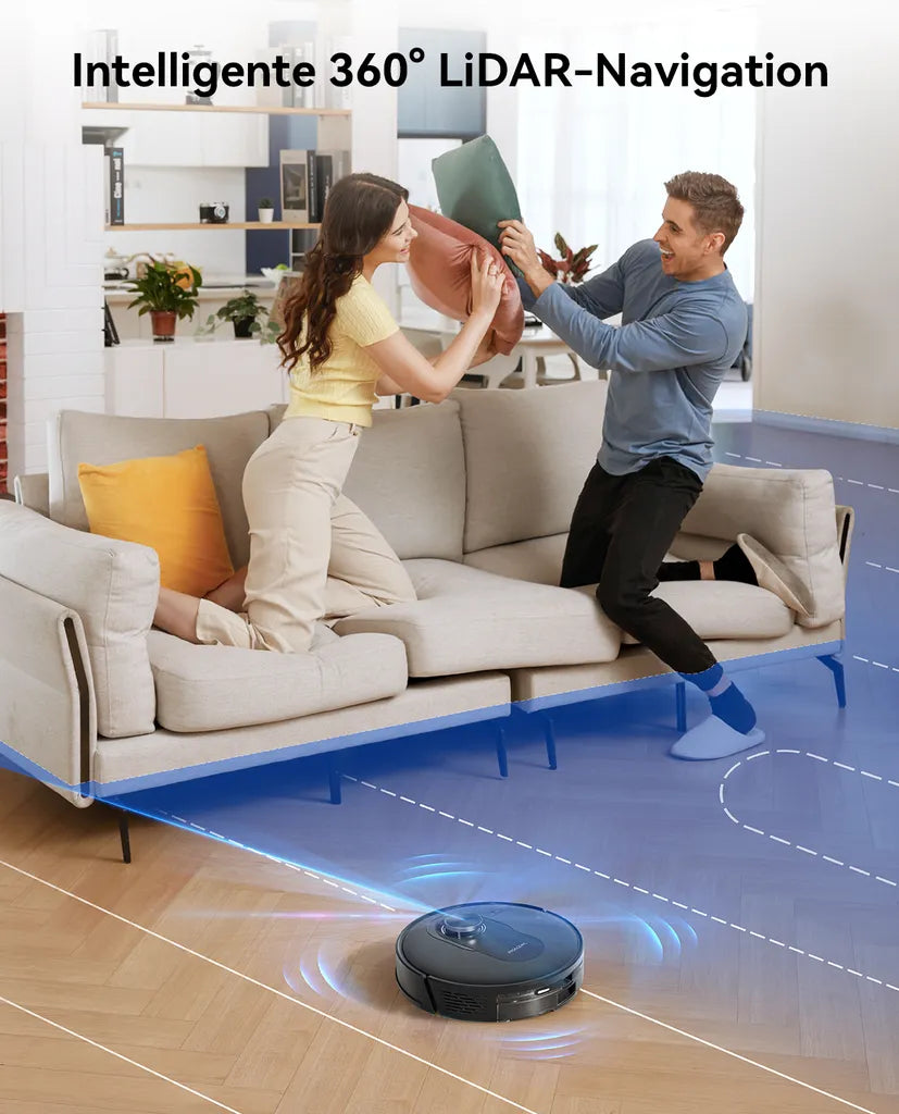 Proscenic Q8 Max Roboter mit 360° LiDAR, Alexa & 2L Staubtank