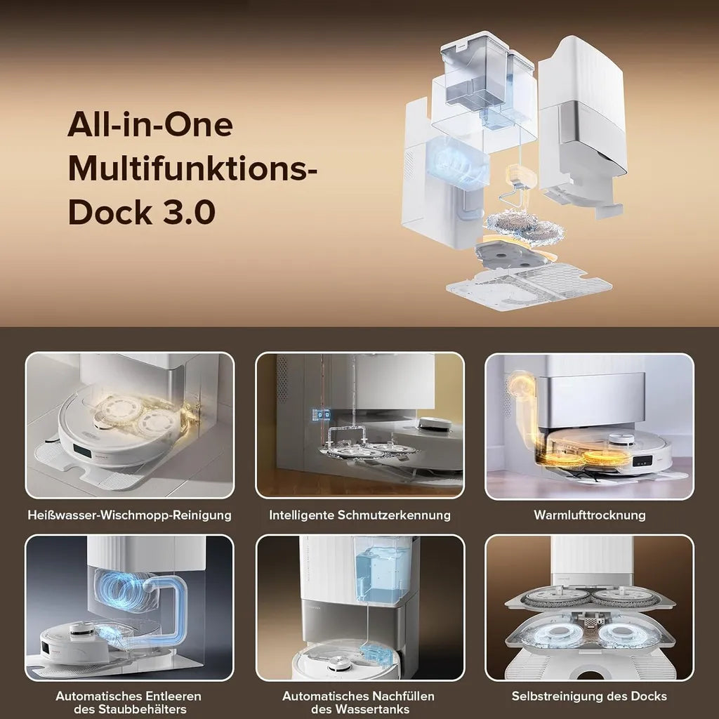 Roborock Qrevo Master Weiß – 10.000 Pa & All-in-One-Dock
