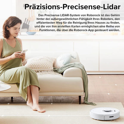 Roborock Q7 Max+ mit Absaugstation 2,5L, 4200Pa & LiDAR, Weiß