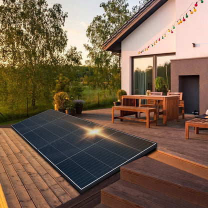 SUNNIVA® Balkonkraftwerk 800W Bifacial Full Black Solarset
