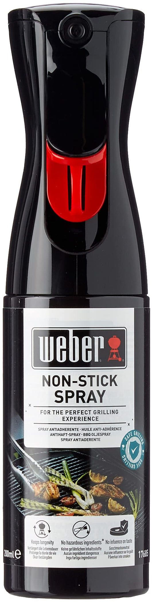Weber 17685 Antihaft-Spray 200ml - Premium Grillrost-Spray für perfekte Grillergebnisse