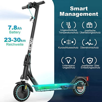 RCB TECH Elektro Scooter mit ABE, Komfort Stoßdämpfung, App