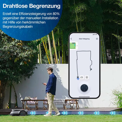 ECOVACS GOAT G1-800 Mähroboter grau mit intelligenter 3D-Technik