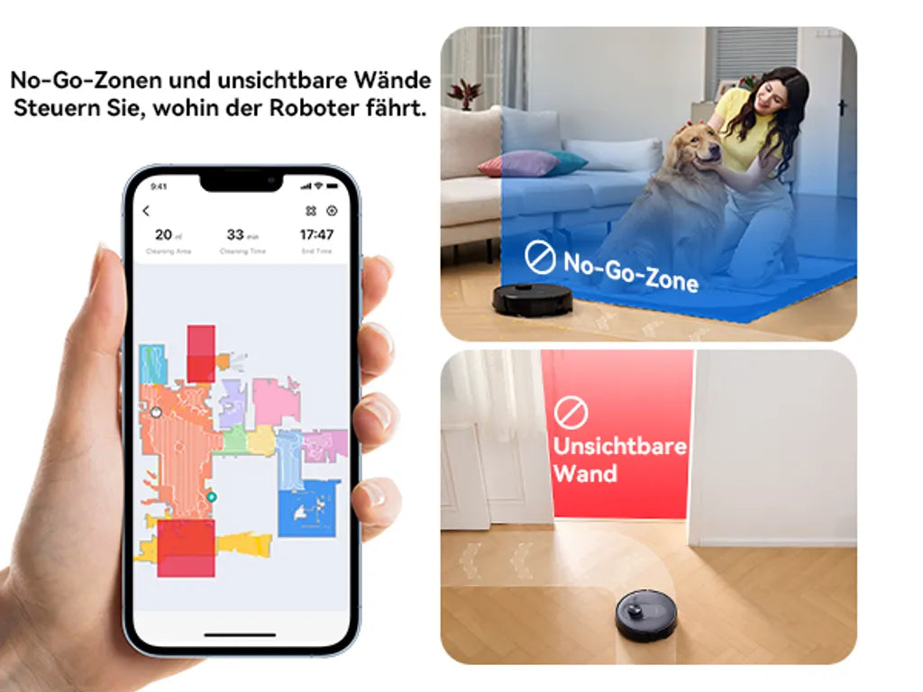 Proscenic Q8 Max Roboter mit 360° LiDAR, Alexa & 2L Staubtank
