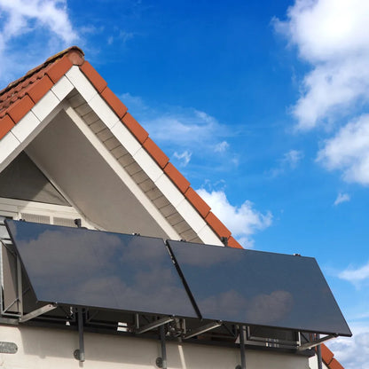 SUNNIVA® Balkonkraftwerk 800W Bifacial Full Black Solarset