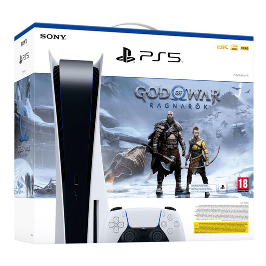 PS5 Bundle, God of War Ragnarök, PlayStation 5 Konsole, Standard Edition, Disc Edition, 825GB SSD, 4K UHD, 3D Audio, PS5 Kaufen, Sony PlayStation