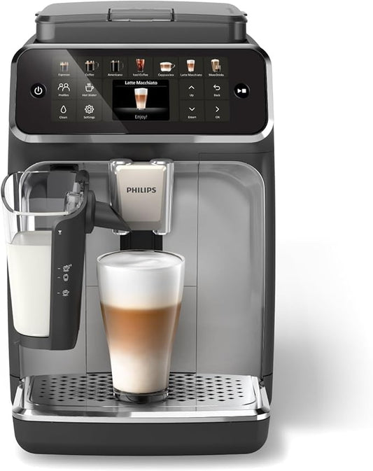 Philips Series 4400 LatteGo EP4444/90 Kaffeevollautomat Schwarz Black Chrome
