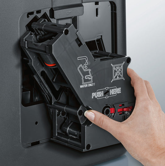 Siemens Kaffeevollautomat mit coffeeSelect Display und Milchaufschäumer