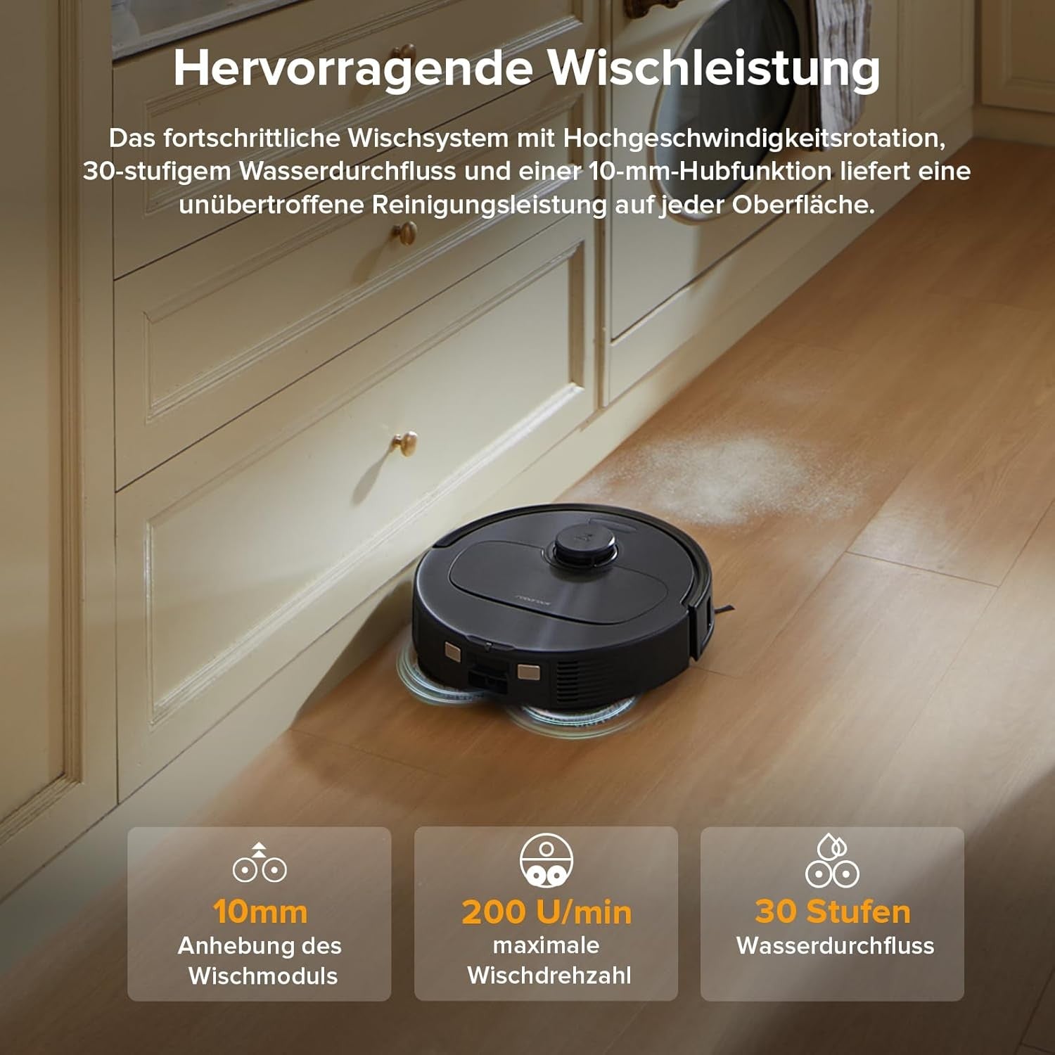 Roborock QV 35A App-Steuerung mit automatischer Raumkartierung und Reinigungsplanung